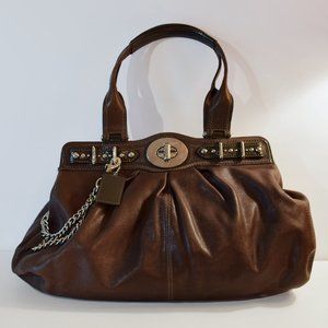 Coach brown satchel bag